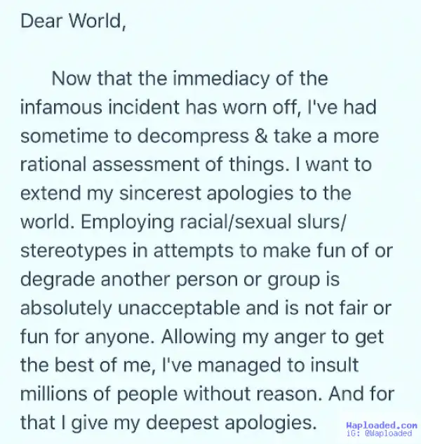 Singer/Rapper Azealia Banks apologises for all her insensitive social media rants but fans chew her out